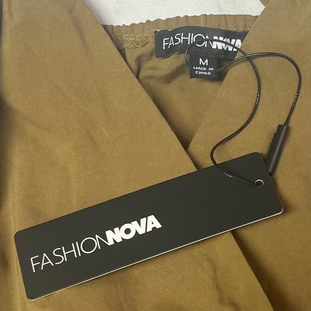 Fashion Nova Maxi Dress Womens‎ M Brown Strappy Belted Sleeveless NWT - Picture 9 of 12
